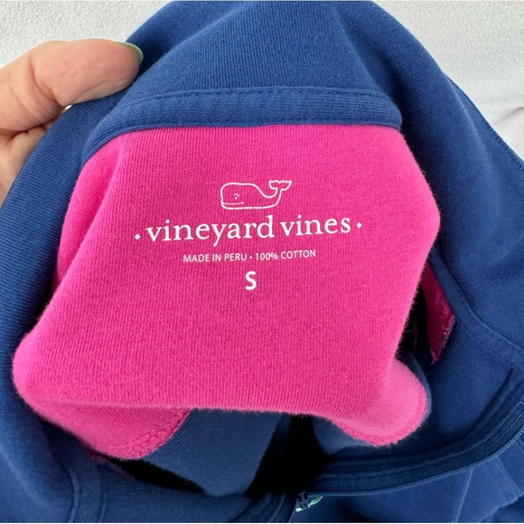 VINEYARD VINES SHEP SHIRT- Blue and Pink with Whales - Picture 3 of 4